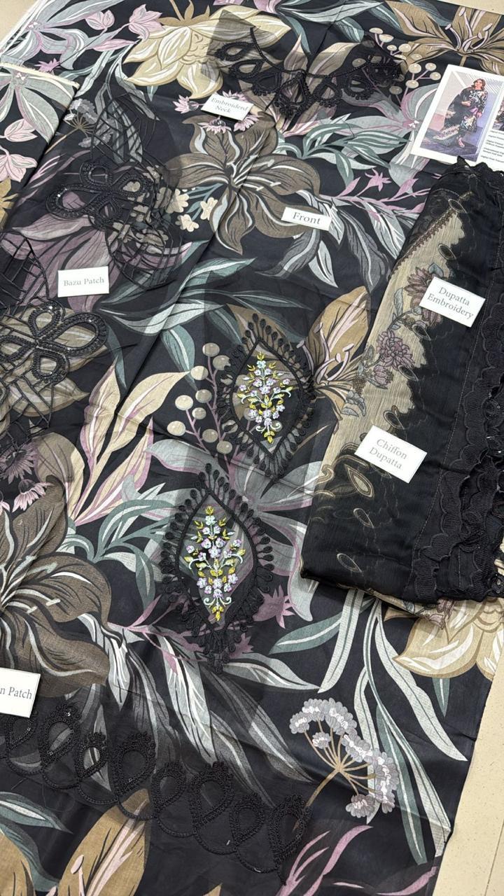 Baroque Luxury Embroidered Lawn 3-PC
