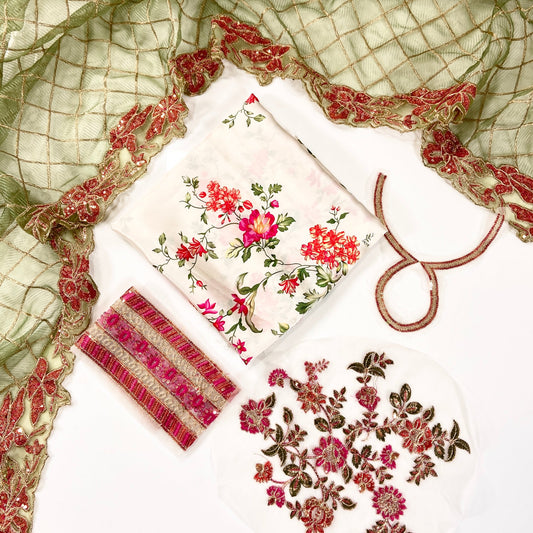 Iznik Luxury Silk With Patches