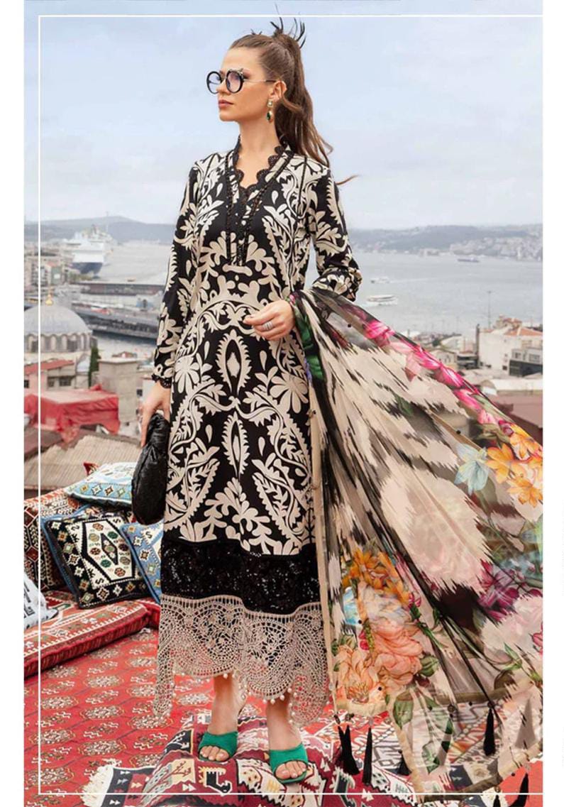 MARIA.B. Luxury Embroidered Lawn 3-PC