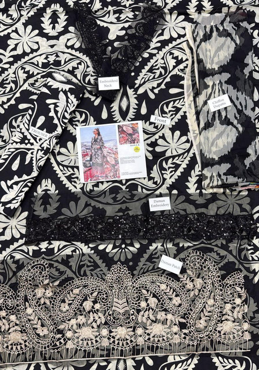 MARIA.B. Luxury Embroidered Lawn 3-PC